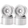 thumbnail image 1 of Rclions 4Pcs Aluminum Metal 1.9 Beadlock Wheels Rims 35Mm For Axial Scx10 Scx10 Ii D90 Trx4 1/10Th Rc Crawler Car, 1 of 4