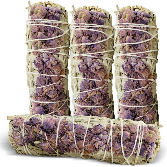 Bholi Sage Plus Lavender & White Sage Incense Set, 4 Count, 1 Pack