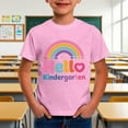 thumbnail image 2 of MEZZALL Kindergarten Hello School I Come Children Short Sleeve O-Neck First Day At School T-Shirts Nursery Graduation T Shirts Fashionable Toddler Blouses Tops, 2 of 4