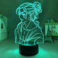 thumbnail image 2 of Lámpara de dormir de luz nocturna 3D para niños, Anime Attack on Titan para la decoración de la habitación del hogar Cool Kid Child Gift Captain Levi Ackerman Figure, Change Color KATA Zhivalor XMWJ168-1, 2 of 7