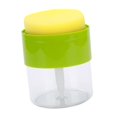 thumbnail image 5 of DOMELAY 3xSoap Dispenser and Scrubber Holder Soap Liquid Pump Bottle for Bathroom Home Green, 5 of 9