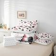 thumbnail image 7 of Feelyou Cute Pink Dinosaur Twin Bedding Sets 7-Piece, Cartoon Animal Bedding Comforter Set, Tropic Palm Plant Sheet Sets, Lightweight Room Decor, 7 of 7