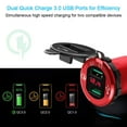 thumbnail image 6 of Quick Charge 3.0 USB Charger Socket, 12V/24V Dual USB Car Power Outlet Waterproof  Lighter with LED Voltmeter, 6 of 7