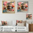 thumbnail image 4 of Designart "Pink Chandelier in Pop Art Style II" Fashion Wall Art - Glam Pink Chandelier Bedroom Canvas Wall Art, 4 of 6