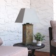 thumbnail image 3 of Sunnydaze Contemporary Natural Slate Cream Shade Weather-Resistant Outdoor Table Lamp - 2pk, 3 of 7