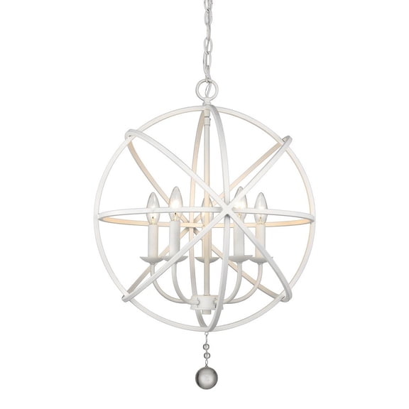 Z-Lite Tull 5-Light Chandelier, Matte White