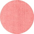 thumbnail image 1 of Ahgly Company Indoor Round Solid Red Modern Area Rugs, 3' Round, 1 of 4
