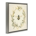 thumbnail image 4 of Stupell Industries Soft Bee Wreath Animals & Insects Painting Gray Floater Framed Canvas Art Print Wall Art, 25 x 25, 4 of 10