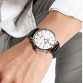 thumbnail image 3 of Reloj De Cuarzo Cuero Genuino Calendario Impermeable Hombres Correa Negro, 3 of 5