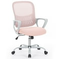 thumbnail image 3 of (2 pack) edx Desk Chair with Ergonomic Lumbar Support for Home, Office, Bedroom, 250lbs, Pink, 3 of 9