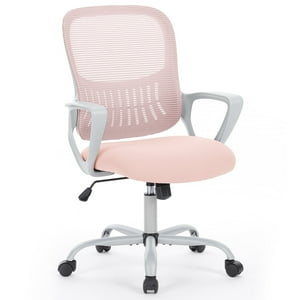 edx Ergonomic Desk Chair with Lumbar Support, Pink