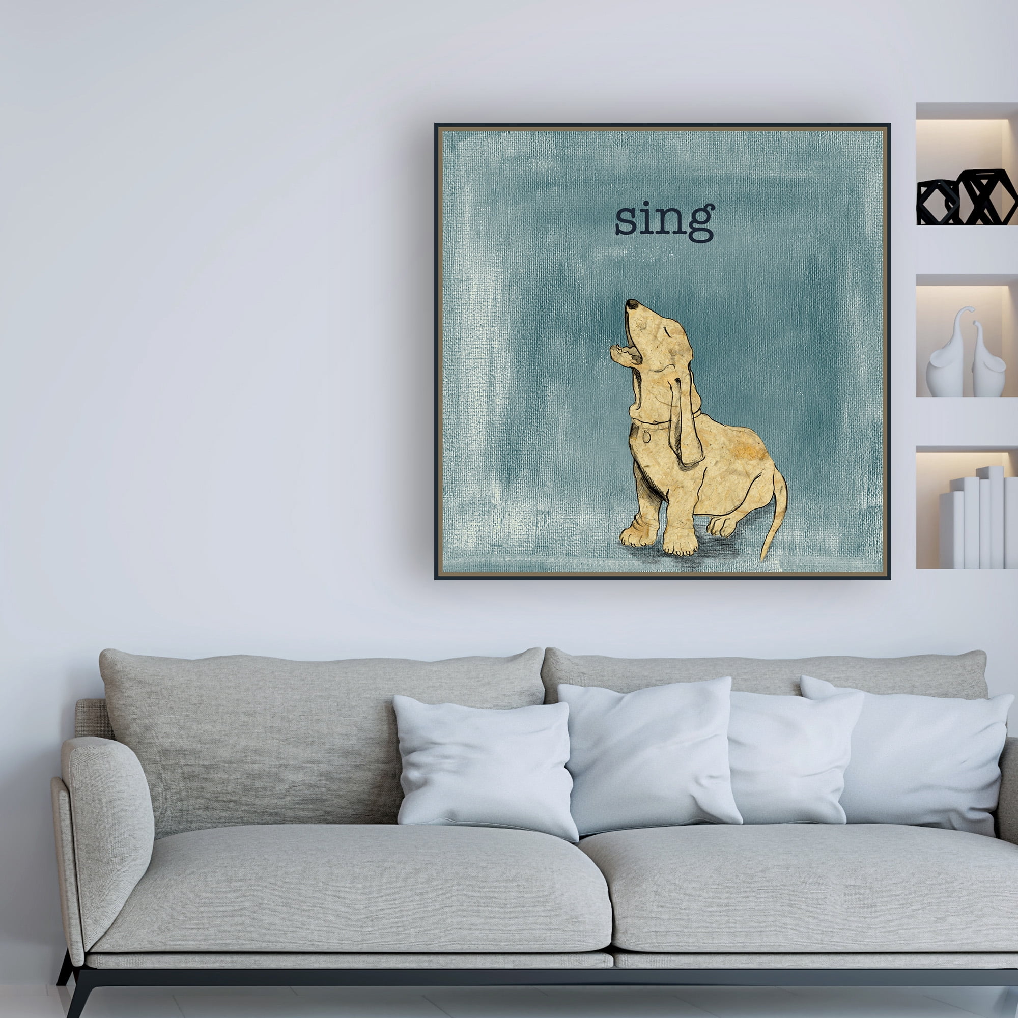 Trademark Fine Art 'Sing Childrens Art' Canvas Art by Alicia Ludwig