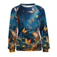 thumbnail image 7 of Sweatshirt For Womens Crewneck Watercolor Butterfly Hoodies Teen Girls Cute, 7 of 7