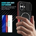 thumbnail image 3 of Moreoy Magnetic Kickstand Case for iPhone 17 with Sliding Lens Cover, [MagSafe Compatible ]Shockproof Non-Slip Bumper Protective Phone Case Cover with Metal Ring Holder Stand,A, 3 of 8