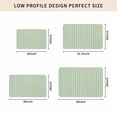 thumbnail image 5 of Sage Green Striped Door Mat Indoor Outdoor, Modern Simple Farmhouse Beige Non Slip Welcome Mat with Rubber Backing, Absorbent Fabric Front Door Mats Entryway Rug for Home Patio Entrance 18"x30", 5 of 9