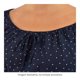 thumbnail image 2 of Blusa George Talla CH Campesina Puntos Marino, 2 of 4
