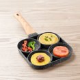 thumbnail image 4 of Olla para freír de doscuatro agujeros sartén gruesa para tortillas antiadherente Ehuebsd para huevos tortitas carne sartenes para cocinar huevos y jamón utensilios de cocina para desayuno, 4 of 8