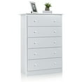 thumbnail image 1 of Costway 5 Drawer Dresser Functional Storage Organizer Closet White, 1 of 10