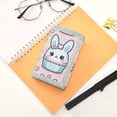 thumbnail image 7 of JIALIOU Nylon Trifold Card Wallet with ID Window Zipper Pocket for Men Women Teen Cute Rabbit in Cupcake, 7 of 7