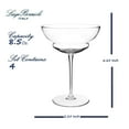 thumbnail image 3 of Luigi Bormioli Backdoor 20's | Set of 4 Hemmingway Special 8.25 Oz Cocktail Glasses | Titanium Reinforced Stem | SON-hyx Crystal | Sinuous Design Mixed Drink Glass | Dishwasher Safe | Made In Italy, 3 of 8