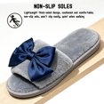 thumbnail image 5 of CHICVOMEY Cute Slippers for Women with Bow Fuzzy Open-Toe Slippers Memory Foam Indoor Slippers Soft Comfy House Shoes, 5 of 9