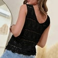 thumbnail image 3 of DuoJiaJ Womens Summer Tank Top For Women 2025 Trendy V Neck Crochet Sleeveless Shirts Sweater Vest Women’s Basic Tank Tops, 3 of 5