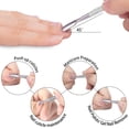 thumbnail image 4 of Cuticle Nipper with Cuticle Pusher - Green Cuticle Trimmer Stainless Steel Cuticle Clipper Cutter Nail Cuticle Remover Tools for Fingernails and Toenails-Silver, 4 of 6