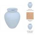 thumbnail image 4 of Decorative Terracotta Vase for Living Room Decor - Stylish Home Decor Accent for Bedroom, Office Spaces, or Table Centerpiece - Casual Flower Vase for Hallway Styling or House Decor - 11", Ivory, 4 of 12