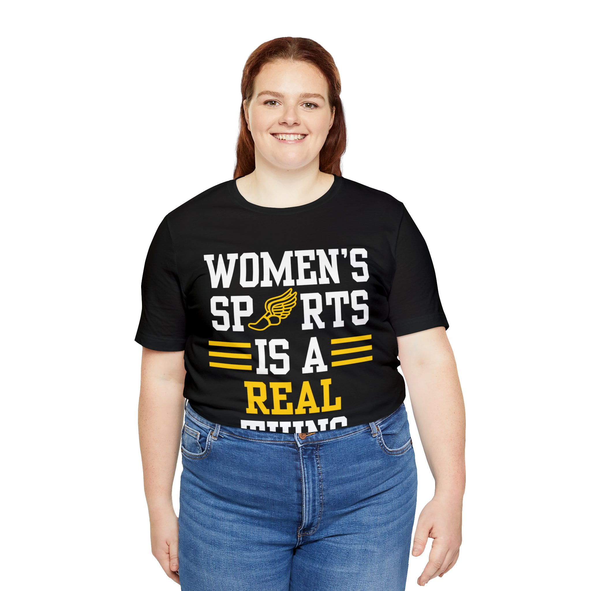 DJH Apparel | Women's Sports Is A Real Thing Track & Field Unisex Tshirt