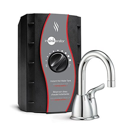 Instant Water Dispenser Faucet - InSinkErator Invite HOT150 Instant Hot Water Tap Dispenser Faucet System, Chrome