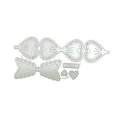 thumbnail image 1 of Metal stencil with bow, scrapbooking, album, paper, card, template, embossing, decoration, 1 of 5