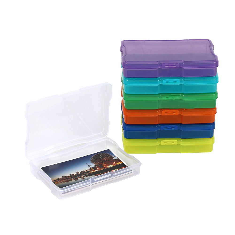 Matana - 5x7 Multicoloured Storage Box Photo & Crafts Organiser Including 6