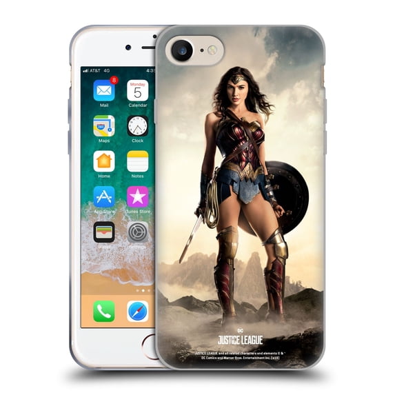 Head Case Designs Officially Licensed Justice League Movie Character Posters Wonder Woman Soft Gel Case Compatible with Apple iPhone 7 / 8 / SE 2020 & 2022