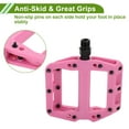 thumbnail image 3 of Pedal de bicicleta de nylon Unique Bargains, pedal plano sin tiras reflectantes, rosa, adecuado para ejes de 14 mm, pedal antideslizante para BMX MTB bicicletas de carretera 1 par, 3 of 7