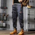 thumbnail image 5 of Pantalons Cargo Tactiques pour Hommes, Multi-Poches, Décontractés, pour l'Entraînement, Joggeurs, Randonnée, 1 Pce, 5 of 5