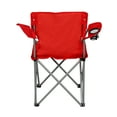 thumbnail image 2 of Chaise de Camping Pliante Quad avec Porte-Gobelet, Rouge Vif, Adulte-Rouge Vif-Simple, 2 of 5