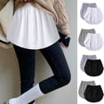 thumbnail image 2 of GYUJNB 2 Pcs Shirt Extender for Women Adjustable Layering Fake Top Lower Sweep Shirt Half Length Skirt, 2 of 9