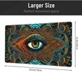 thumbnail image 4 of XMXT Non-Slip Gaming Mouse Pad, Persian Eye Print Mousepad Computer Keyboard Mats Desk Pads Office Decor Accessories, 15.8"x29.5", 4 of 8