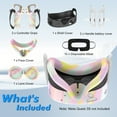 thumbnail image 6 of Baoyemes Silicone Cover Set for Oculus/Meta Quest 3S/XBOX Edition, VR Accessories for Meta Quest 3S, Protective Cover Set Includes Controller Grip Cover, Face Cover, VR Shell Cover (Macaroon), 6 of 8
