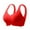 Red, variant on Bigersell Soft Cup Bras for Women Plus Size Seamless Wireless Push up Bras Breathable Comfort V-Neck Everyday Bra No Underwire Red XXL