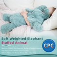 thumbnail image 3 of Peluche pesado YGZE con forma de elefante, 26 cm, 2 kg, 3 of 7