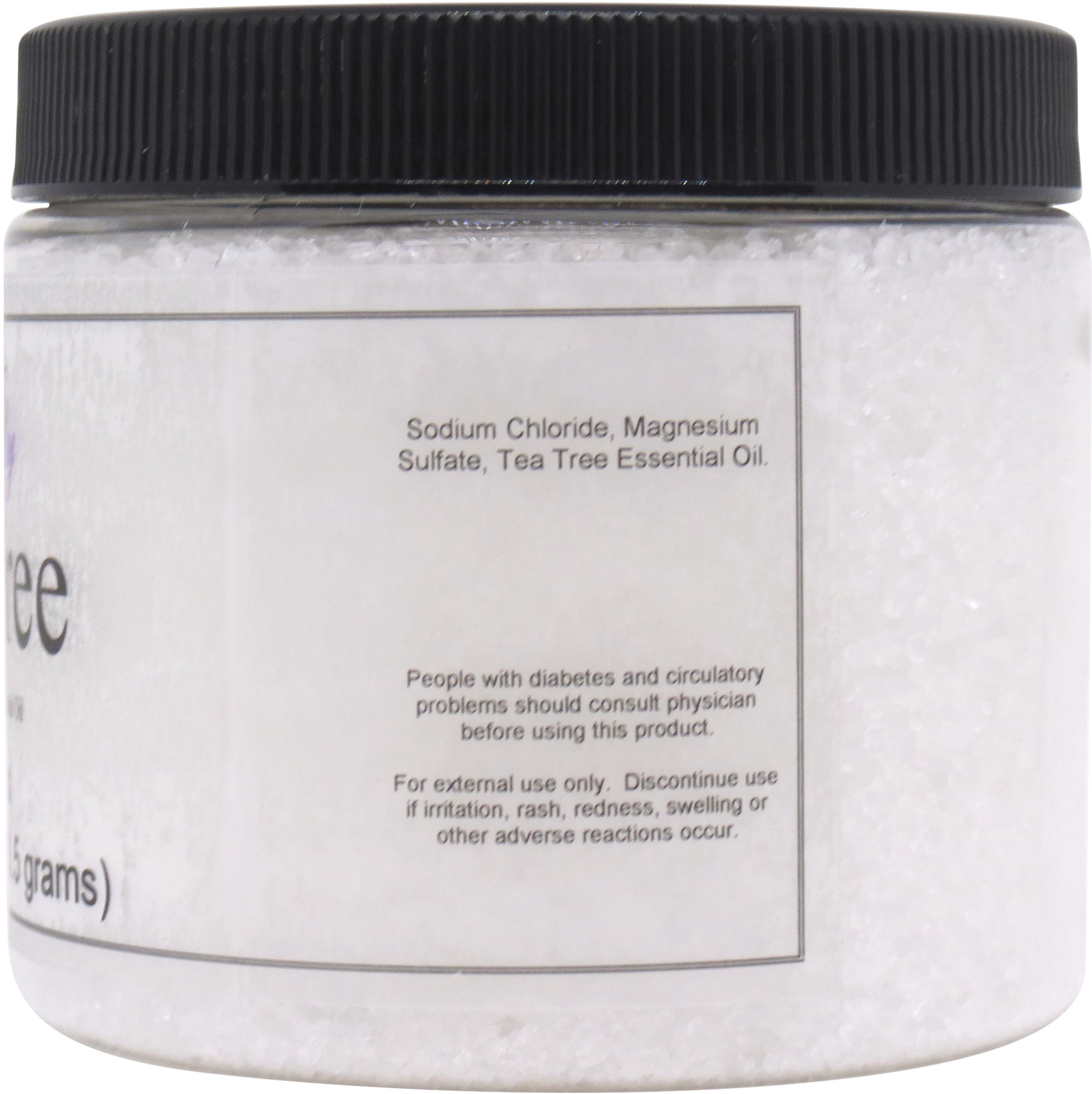 Tea Tree Bath Salts by Eclectic Lady, 16 ounces