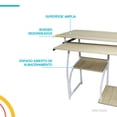thumbnail image 4 of Escritorio Minimalista Tubular Estudiantil Infantil Hogar blanco 6.49 pulg Pido Todo EPC01WH-C1, 4 of 7