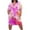 Pink womens dresses, variant on up to 60% off Gifts Dresses for Women 2023 Fashion Plus Size Pocket Swing Tunic Tshirt Midi Dresses Short Sleeve V-Neck Tie-Dye Print Summer Knee-Length Formal Dress Pink xxl Under $5