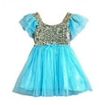 thumbnail image 3 of Stylesilove Infant Toddler Kids Little Girls Princess Ballerina Party Gold Sequin Tulle Flower Dress - 6 Colors, 3 of 26