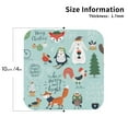 thumbnail image 3 of Disketp Christmas Winter Animals Funny Coasters,6 Pcs Leather Coasters With Holder, Perfect Housewarming Hostess Gifts,Protect Furniture From Water Marks Scratch And Damage, 3 of 9