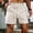 Khaki(new1）, variant on Striped Shorts for Men Elastic Waist Drawstring Shorts Quick Dry Loose Fitted Summer Vacation Beach Shorts with Pockets
