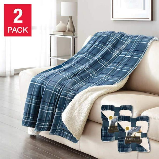Life Comfort Ultimate Sherpa Throw, 2pack