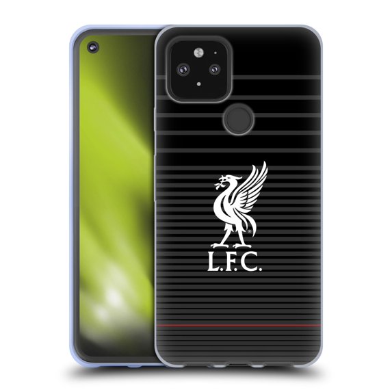 Head Case Designs Officially Licensed Liverpool Football Club Liver Bird White On Black Kit Soft Gel Case Compatible with Google Pixel 5 5G