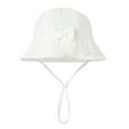 thumbnail image 2 of Mceream Kids Sun Hat for Girls Boys Cute Cotton Wide Brim Bucket Hat Adjustable Sun Protection Toddler Summer Beach Hats Cotton Cute Rabbit Ears Cap Outdoor, 2 of 4
